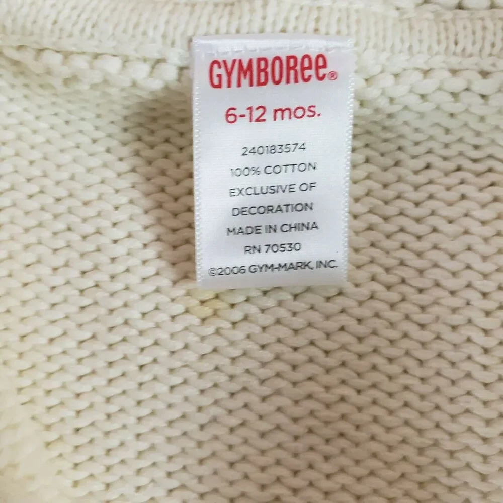 Gymboree Girls 6-12 MOS Hooded Zipper Jacket Warm Cute Peruvian Doll Peru Cotton